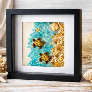Turtle Magic (resin artwork)